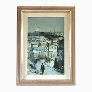 The Long Walk Home, dipinto ad olio, con cornice