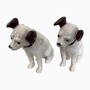 Tirelires pour Enfant HMV Nipper Dog Vintage en Fonte, Set de 2