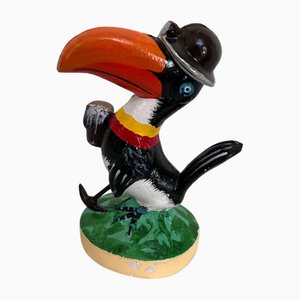 Statue Vintage en Fonte Guinness Toucan dans le style de John Gilroy