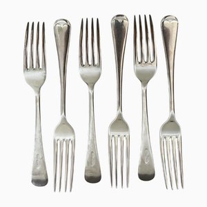 Vintage Firth Staybrite Dining Forks from Cooper Brothers & Sons Cutlers, Sheffield England, Set of 6