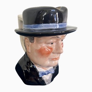 Woods of Burslem Sir Winston Churchill peint à la main Staffordshire Toby Jug