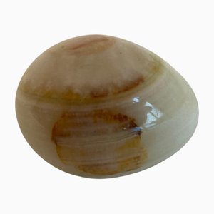 Vintage Onyx Ei Briefbeschwerer Ornament