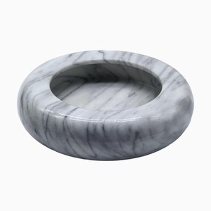 White Marble Centerpiece by Sergio Asti for Up & Up Calacatta, Italy, 1970s