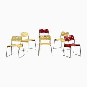 Omstak Chairs by Rodney Kinsman for Bieffeplast, 1970s, Set of 6