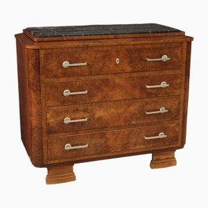 Cajonera italiana Art Déco siglo XX, años 40