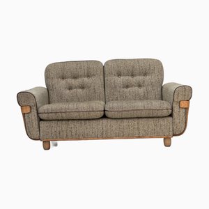 Danish 2-Seater Sofa in Furniture Wool & Bentwood, 1970s