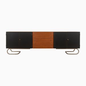 Black & Brown Teak Sideboard, 1960s