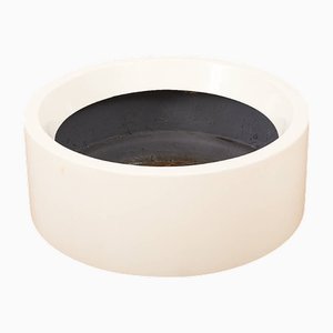 Plant Pot Polyroc Plant Pot in White Fiberglass by Douglas Deeds for Sintoform, 1970s