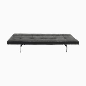 Sofá cama PK80 vintage de Poul Kjærholm para E. Kold Christensen, años 50