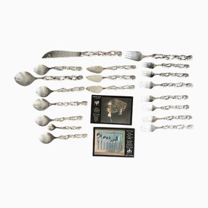 Posate da tavola vintage di David Marshall, 1980, set di 19