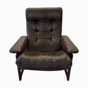 Poltrona vintage in pelle di Lennart Bender per Ulferts