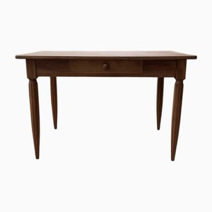Walnut Bistro Farm Table, 1950s