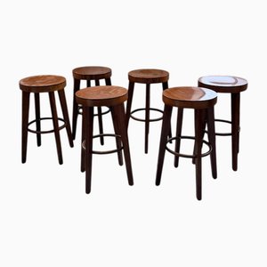 Vintage Baumann Stools, 1970s, Set of 6