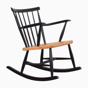 Sedia a dondolo Mid-Century moderna, Svezia, anni '60