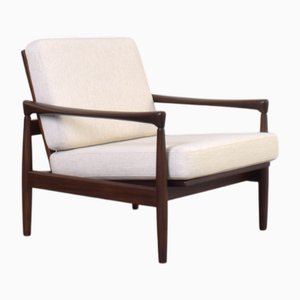 Sillón Kolding Mid-Century moderno de teca de Erik Wørts para Ikea, años 60