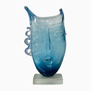Sculpture Face en Verre par Ion Tomaian, 2009