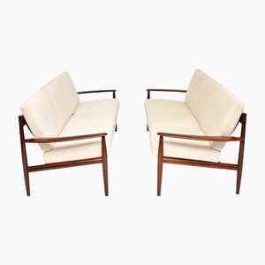 Dänische Vintage Sofas von Grete Jalk für France and Son, 1960, 2er Set