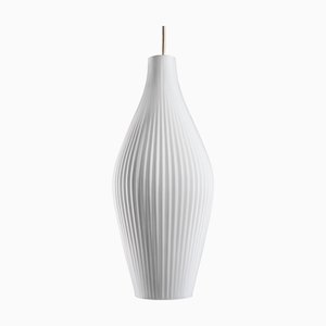 Mid-Century White Glass Pendant Lamp Granada by Aloys F. Gangkofner for Peill & Putzler, 1950s