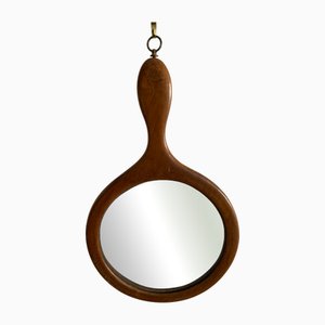 Large Antique Mahogany Magnifying Glass