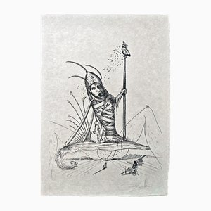 Salvador Dali, The Antichrist from Les Songes Drôlatiques de Pantagruel, Original Large Lithograph, 1973