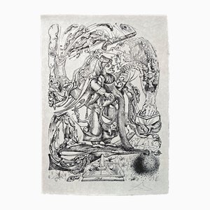 Lithographie Originale de Salvador Dali, Antiphysie from Les Songes Drôlatiques de Pantagruel, 1973