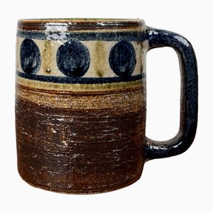 Mid-Century Modern Danish Studio Pottery Mug from Kingo Keramik, 1960s