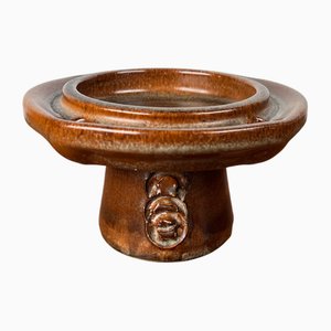 Mid-Century Modern Danish Studio Pottery Candleholder from Kis Lunn, 1960s
