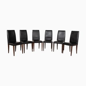 Chairs Leder Stuhl in Schwarz von MDF Italia, 6 . Set