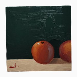 Vivek Mandalia, Oranges, Oil on Canvas