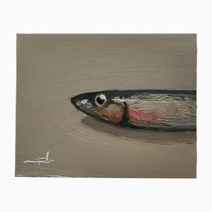 Vivek Mandalia, Sardine Fish, Oil on Canvas