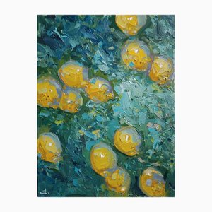 Vivek Mandalia, Lemon Tree, Oil on Canvas