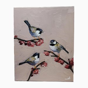 Vivek Mandalia, Chickadees, Olio su tela