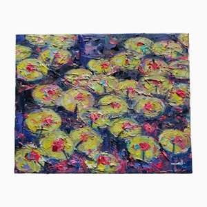 Vivek Mandalia, Original Lily Pads, Oil on Canvas