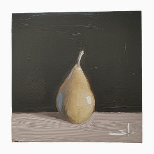 Vivek Mandalia, Poire Jaune, Huile sur Toile