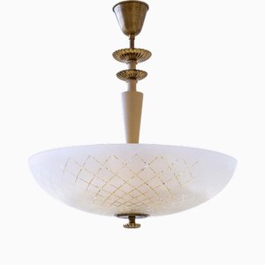 Sospensione a Soffitto Mod. 939 di Bertil Brisborg/Carl Fagerlund per Nordiska Kompaniet, anni '40