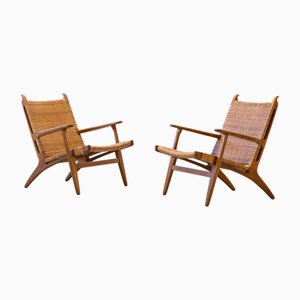 CH-27 Chairs by Hans J. Wegner for Carl Hansen & Søn, 1950s, Set of 2