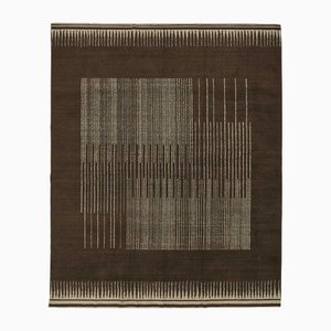 Middle Eastern Brown Oushak Rug