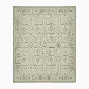 Middle Eastern Beige Oushak Rug