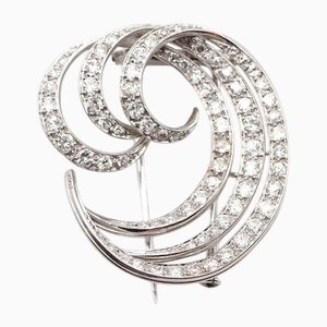 Wave Diamond Brosche, 1920er-1950er
