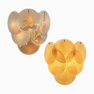 Wall Sconces Murano Discs, 1990s, Set of 2