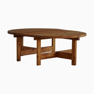 Großer Mid-Century Modern Dänischer Esstisch aus Kiefernholz von Tage Poulsen, 1970er