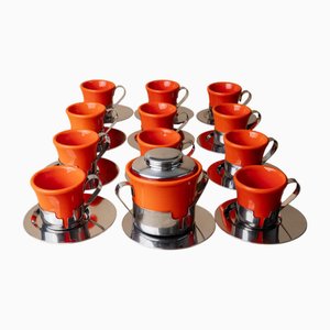 Vintage Coffee Set, 1970s, Set of 24