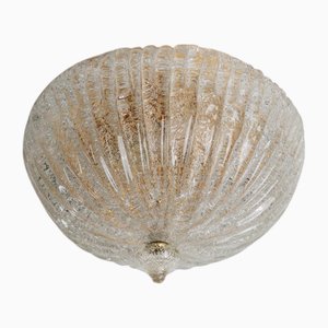 Lampada da soffitto vintage in vetro di Murano, anni '60