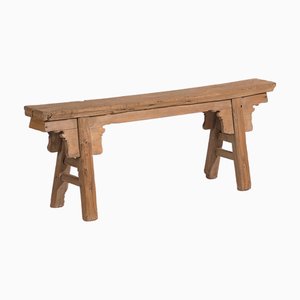 Antique Asian Style Entryway Bench, 1870