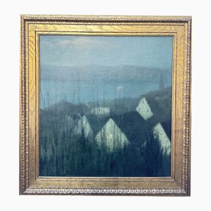 Mystical Painting by Edward Riche Butler, Californian Artist from Sacramento, Exhibited Several Times in Museums