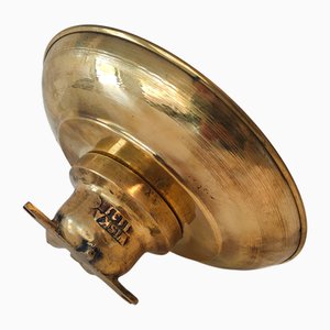 Industrielle Marine Fracht Lampe aus Eisen, Messing & Explosionsgeschütztem Glas, 1970er