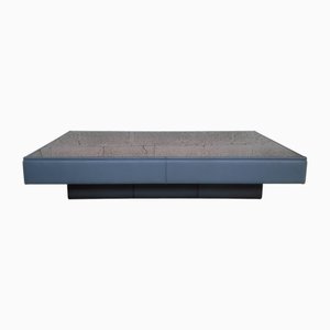 Leather and Bronze Mirrored Coffee Table by L. Massoni for Poltrona Frau, 1970s