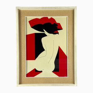 Amleto Dalla Costa, Composition, 1980s, Original Serigraph, Framed