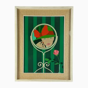 Amleto Dalla Costa, Composition, 1980s, Original Serigraph, Framed