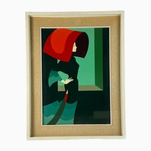 Amleto Dalla Costa, Composition, 1980s, Sérigraphie Originale, Encadrée